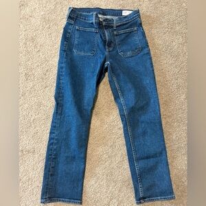 GAP Women  Deep Blue Straight Jeans